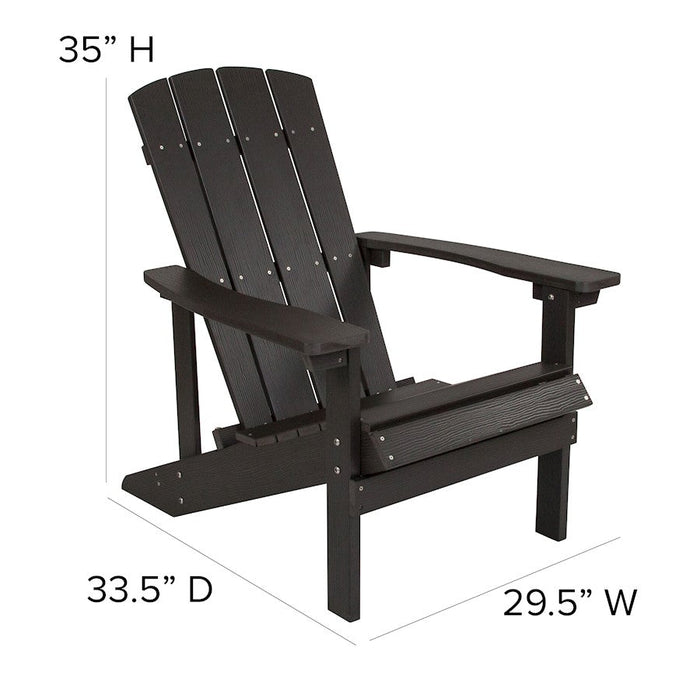 Flash Furniture Charlestown 3 Pc Adirondacks/Fire Pit