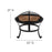 Flash Furniture Finn Pack Of 2 Rockers/Fire Pit