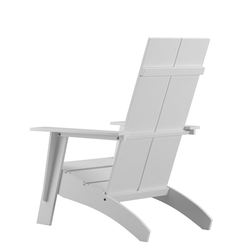 Flash Furniture Finn Pack Of 4 Rockers/Fire Pit, White