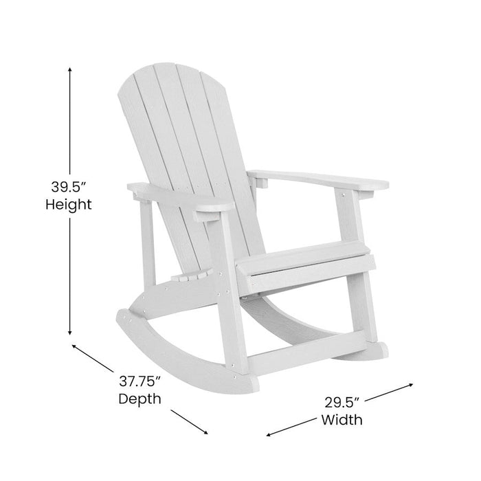 Flash Furniture Savannah Pack Of 2 Rockers/Fire Pit