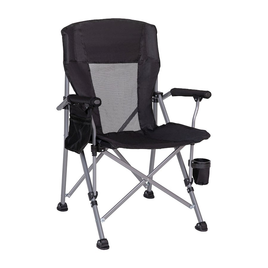 Flash Furniture Folding Camping Chair, Black - JJ-CC302-BK-GG