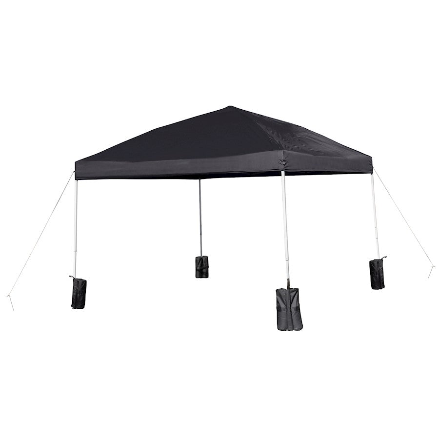 Flash Furniture Harris Straight Leg Canopy Tent, Black - JJ-GZ1010PKG-BK-GG