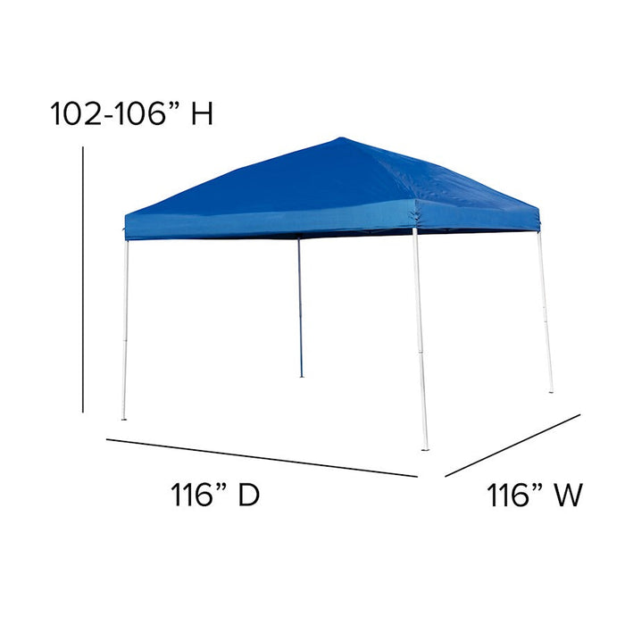 Flash Furniture Otis Canopy Tent/Folding Table, Blue