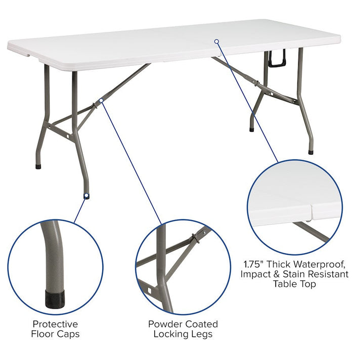 Flash Furniture Otis Canopy Tent/Folding Table, Blue