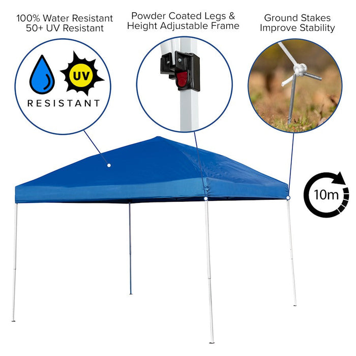 Flash Furniture Otis Canopy Tent/Folding Table, Blue