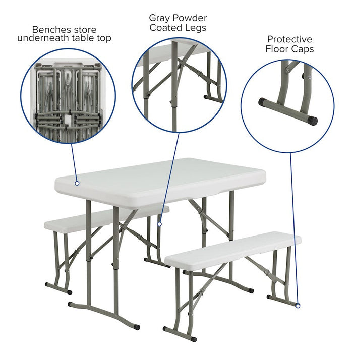 Flash Furniture Harris Canopy Tent/Folding Bench