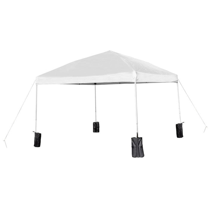 Flash Furniture Otis Canopy Tent /Folding Table, White