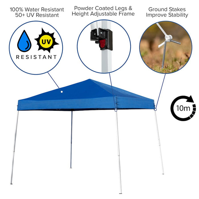 Flash Furniture Kramer Canopy Tent/Folding Bench