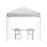 Flash Otis 8'X8' Canopy Tent/Table/4 Chairs, WH - JJ-GZ88183Z-4LEL3-WHWH-GG