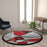 Flash Furniture Elias 5X5 Abstract Rug, Red