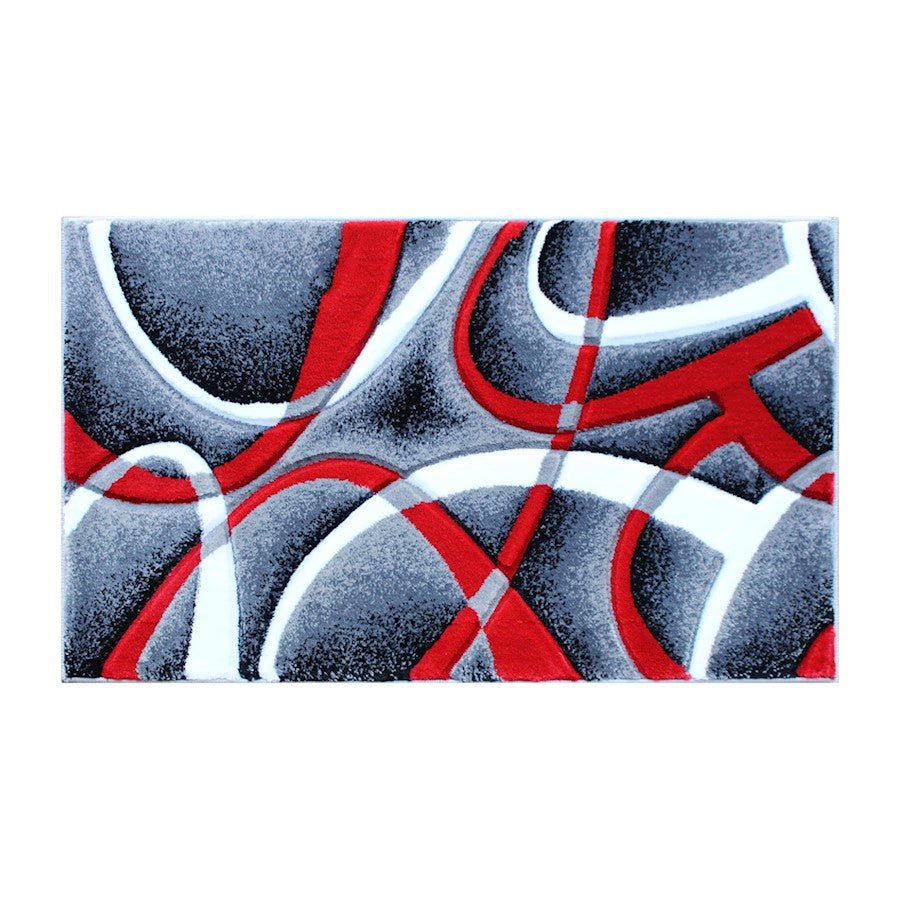 Flash Furniture Atlan 2X3 Abstract Rug, Red - KP-RG951-23-RD-GG