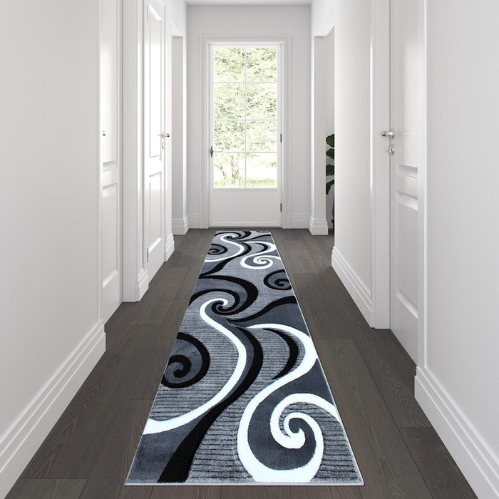 Flash Furniture Athos Abstract Swirl Rug