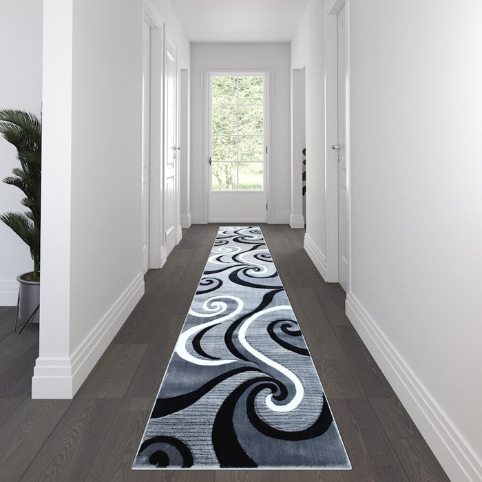 Flash Furniture Athos Abstract Swirl Rug