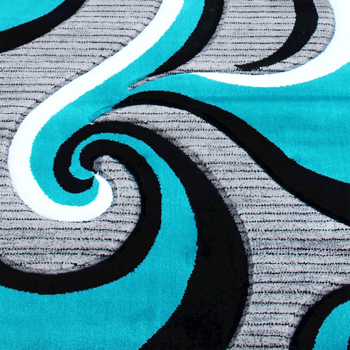 Flash Furniture Athos Abstract Swirl Rug