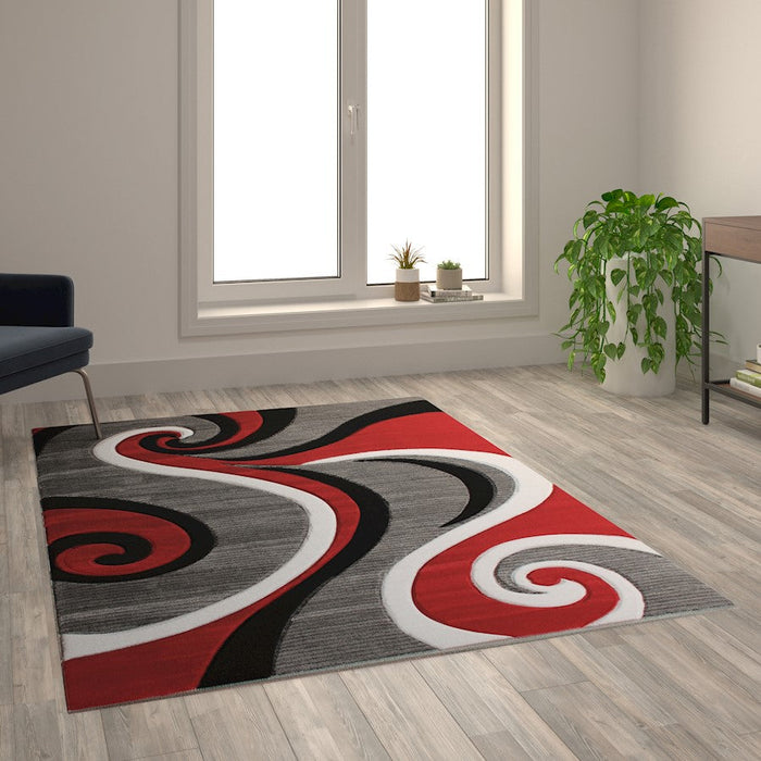 Flash Furniture Athos Abstract Rug