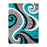 Flash Furniture Athos 5X7 Abstract Rug, Turquoise - KP-RG952-57-TQ-GG