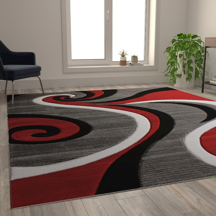 Flash Furniture Athos Abstract Rug