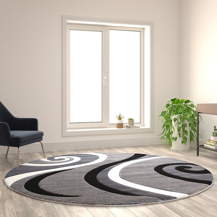 Flash Furniture Athos Abstract Pattern Rug