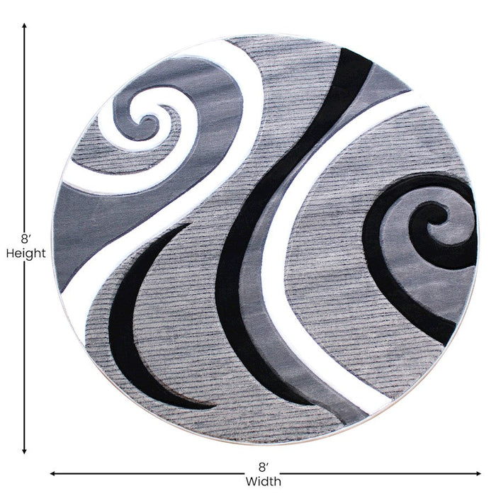 Flash Furniture Athos Abstract Pattern Rug