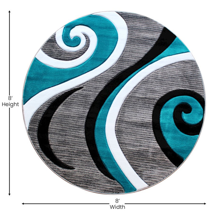 Flash Furniture Athos Abstract Pattern Rug