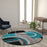 Flash Furniture Audra 5X5 Geometric Rug