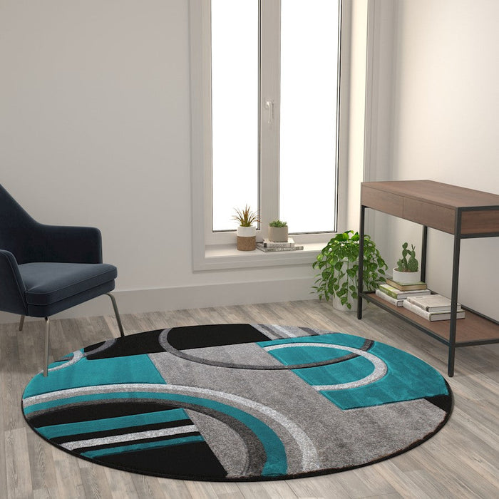 Flash Furniture Audra 5X5 Geometric Rug