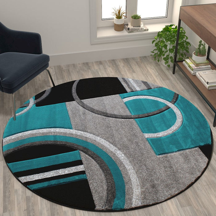 Flash Furniture Audra 5X5 Geometric Rug