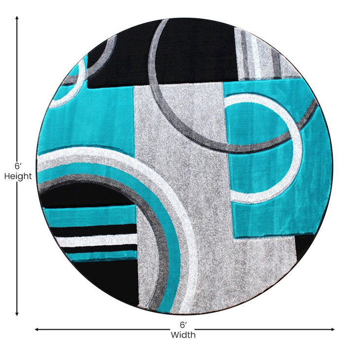 Flash Furniture Audra 5X5 Geometric Rug