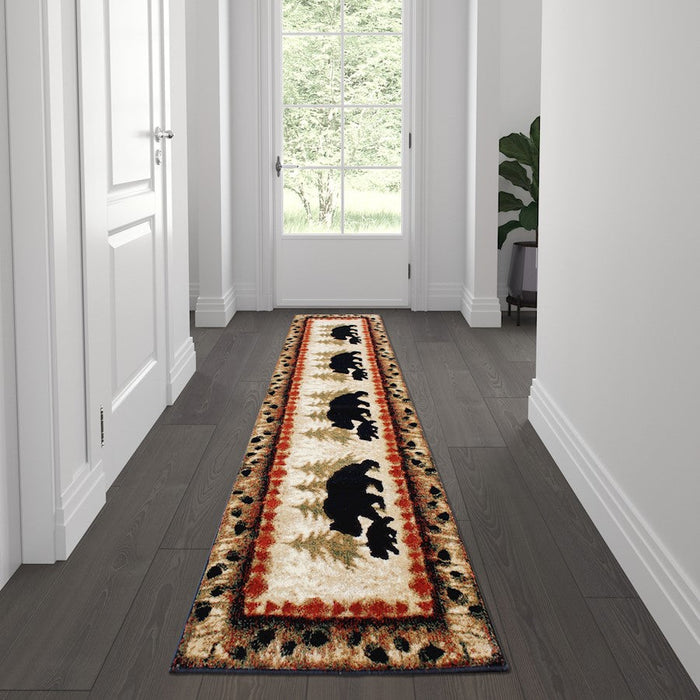 Flash Furniture Ursus Bear And Cub Area Rug, Brown