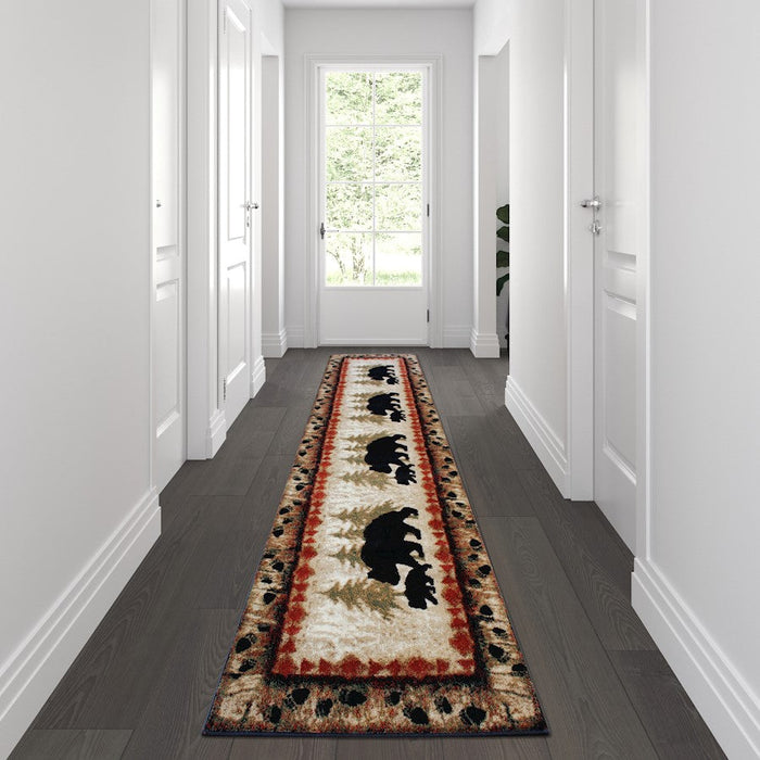 Flash Furniture Ursus Bear And Cub Area Rug, Brown