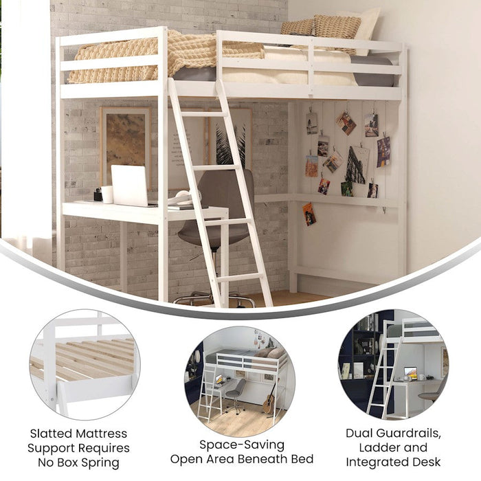 Flash Furniture Riley Loft Bed Frame