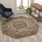 Flash Furniture Mersin 5X5 Persian Octagonarea Area Rug