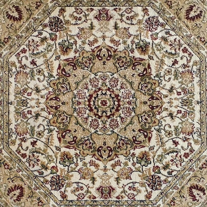 Flash Furniture Mersin 4X4 Persian Octagon Area Rug, Ivory