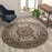 Flash Furniture Mersin Persian Round Area Rug, Ivory