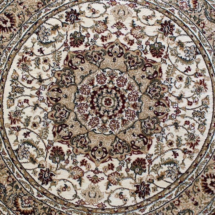 Flash Furniture Mersin Persian Round Area Rug, Ivory