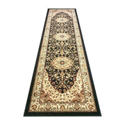 Flash Furniture Mersin 3X10 Persian Area Rug, Black - NR-RG9-310-BK-GG