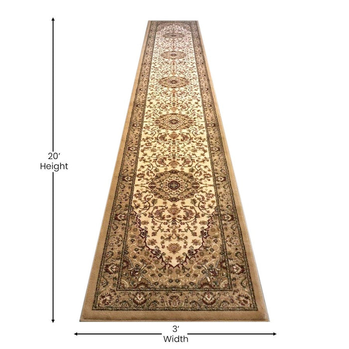 Flash Furniture Mersin Persian Area Rug, Ivory