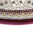 Flash Furniture Portman 5X5 Persian Area Rug, Burgundy