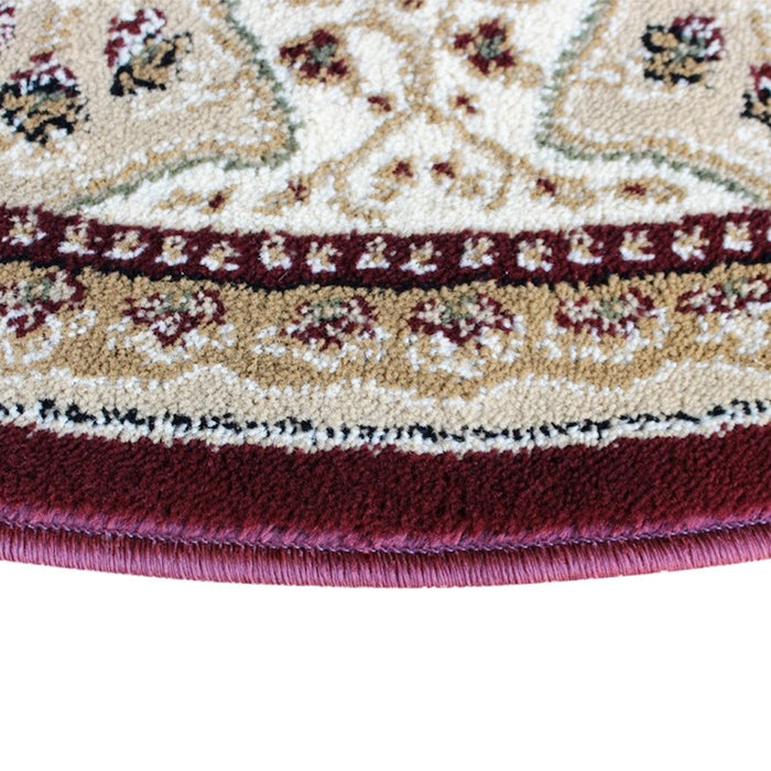 Flash Furniture Portman 5X5 Persian Area Rug, Burgundy