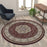 Flash Furniture Portman 5X5 Persian Area Rug, Burgundy