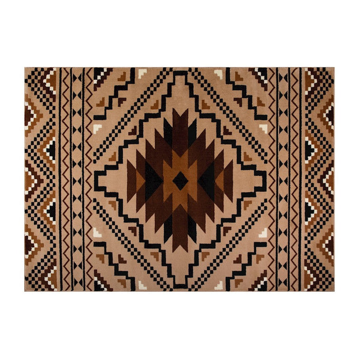 Flash Marana 5' x 7' Area Rug, Brown - OK-BEI-7147A-HARDAL-57-BR-GG