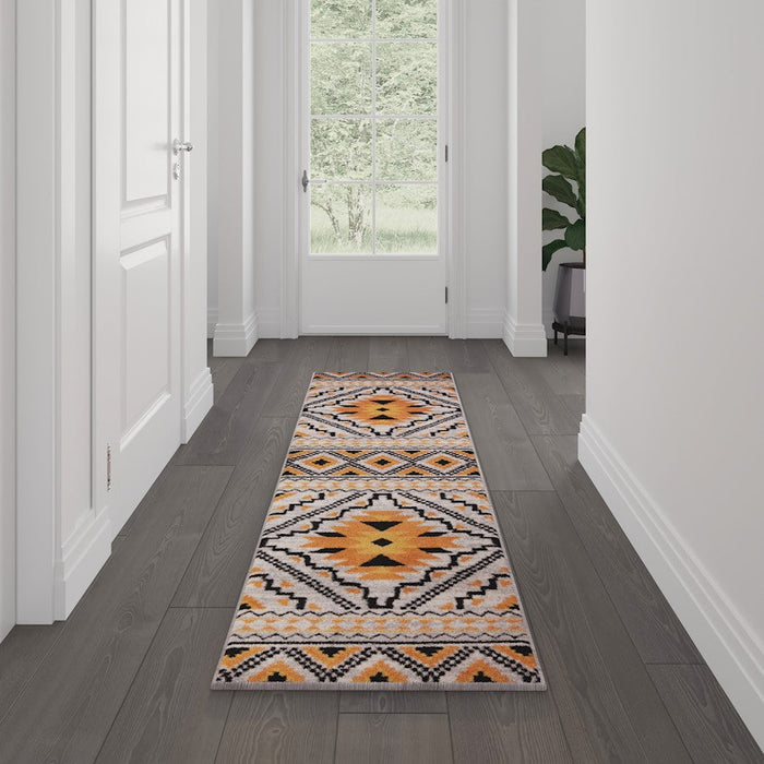 Flash Payson Area Rug, Orange