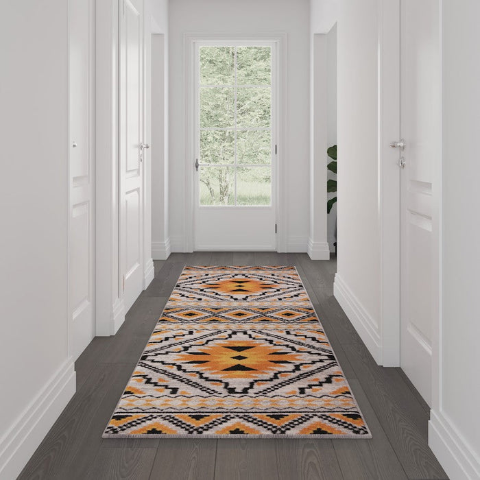 Flash Payson Area Rug, Orange