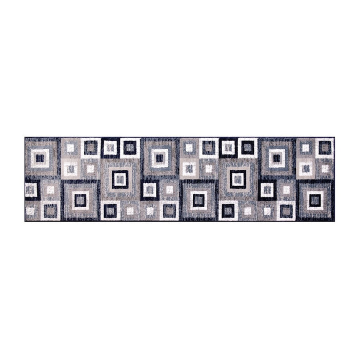 Flash Gideon 2x7 Geometric Rug, Blue - OK-HCF-7146ATUR-27-BL-GG