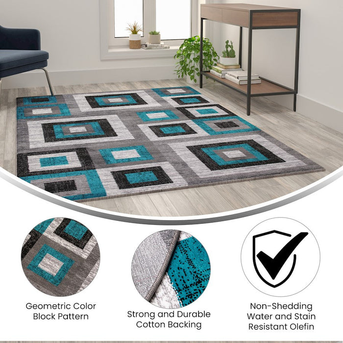 Flash Gideon Geometric Rug, Small/Medium