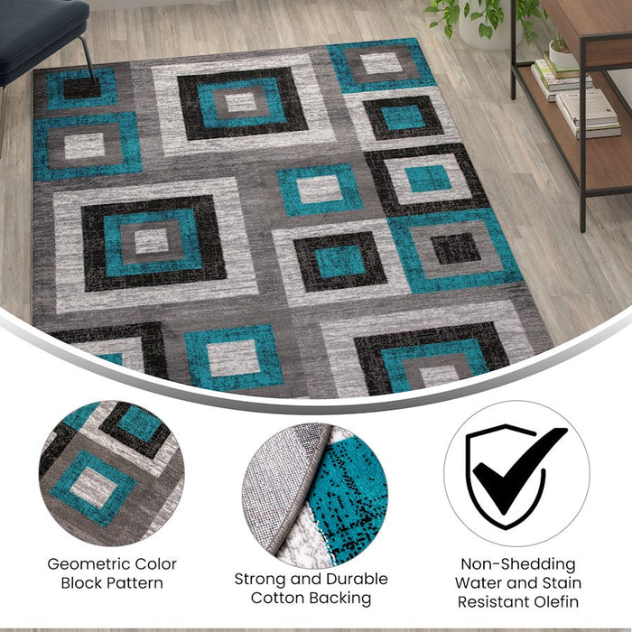 Flash Gideon Geometric Rug, Small/Medium