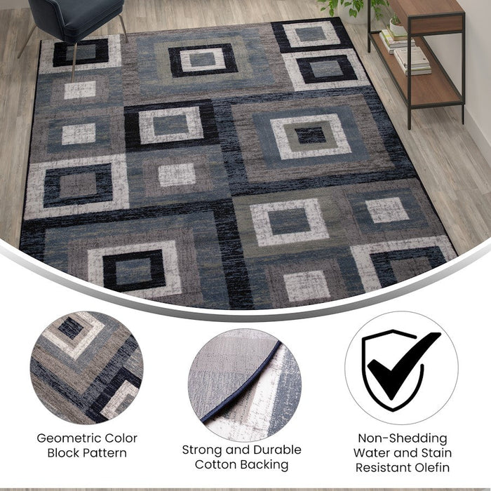 Flash Gideon Geometric Rug, Small/Medium