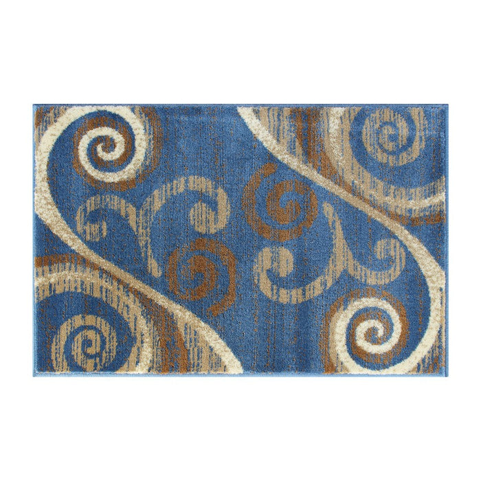 Flash Furniture Valli 2X3 Modern Area Rug, Blue - OKR-RG1100-23-BL-GG