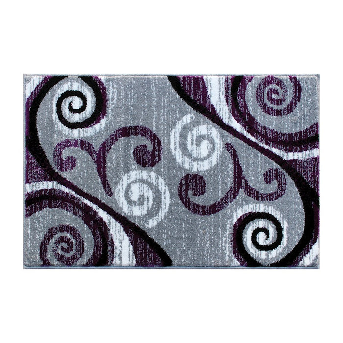 Flash Furniture Valli 2X3 Modern Area Rug, Purple - OKR-RG1100-23-PU-GG