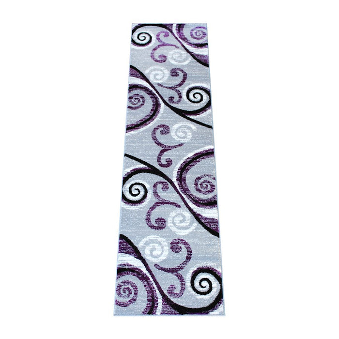 Flash Furniture Valli 2X7 Modern Area Rug, Purple - OKR-RG1100-27-PU-GG